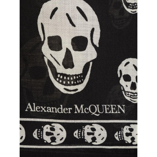 Alexander McQueen Scarfs Black Scarves Hats & Gloves Alexander Mcqueen Black