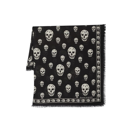 Alexander McQueen Scarfs Black Scarves Hats & Gloves Alexander Mcqueen Gray
