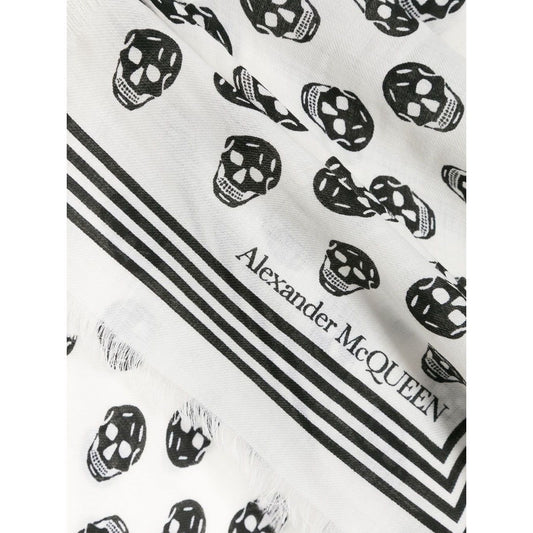 Alexander McQueen Scarfs White Scarves Hats & Gloves Alexander Mcqueen Dark Slate Gray