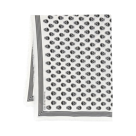 Alexander McQueen Scarfs White Scarves Hats & Gloves Alexander Mcqueen Dark Slate Gray