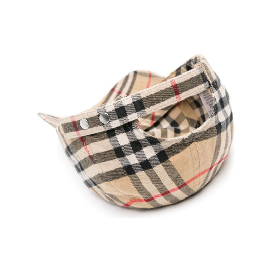 Burberry Baseball cap with check pattern Scarves Hats & Gloves Burberry Rosy Brown