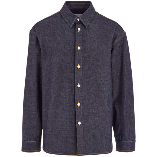 Ferragamo Shirts Blue