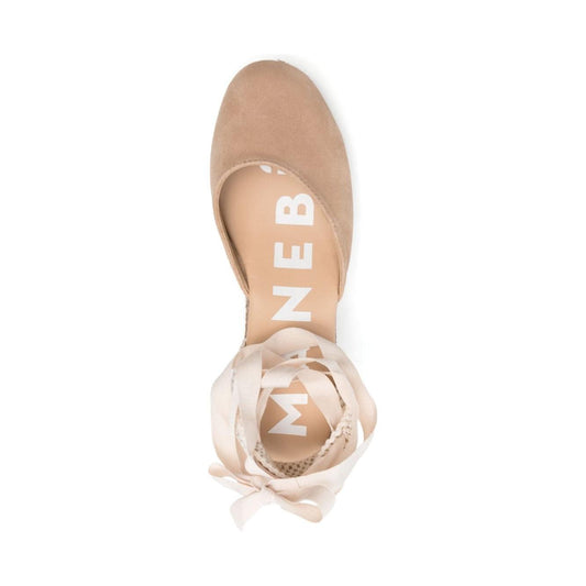 MANEBI Flat shoes Dove Grey Espadrilles Manebi Tan