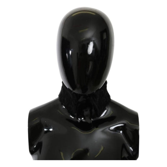 Dolce & Gabbana Black Fur Neck Collar Wrap Lambskin Scarf 1728,67345645728,Accessories,Black,Dolce & Gabbana,Material: 100% Lambskin,New with tags,Scarves - Accessories,Scarves - Scarves - Accessories,Scarves - Women - Accessories,Women,Women - Accessorie