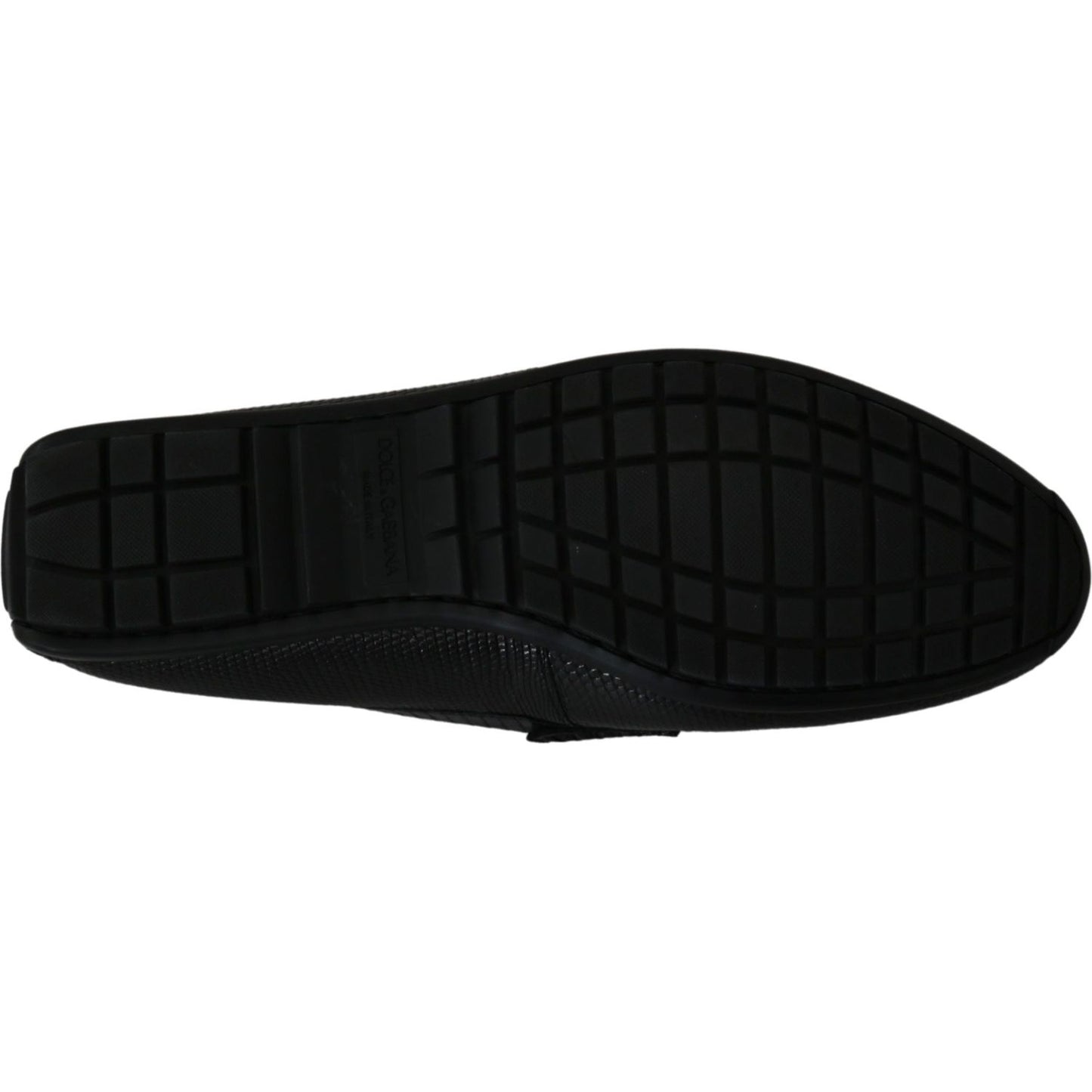 Dolce & Gabbana Black Lizard Leather Flat Loafers Shoes 1728,67345645728,Black,Dolce & Gabbana,EU39/US6,Loafers - Men - Shoes,Loafers - Shoes,Material: 100% Lizard skin Leather,Men,Men - Shoes,New with tags,Shoes,Slip-On Loafers - Loafers - Shoes