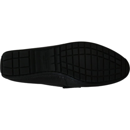 Dolce & Gabbana Black Lizard Leather Flat Loafers Shoes 1728,67345645728,Black,Dolce & Gabbana,EU39/US6,Loafers - Men - Shoes,Loafers - Shoes,Material: 100% Lizard skin Leather,Men,Men - Shoes,New with tags,Shoes,Slip-On Loafers - Loafers - Shoes