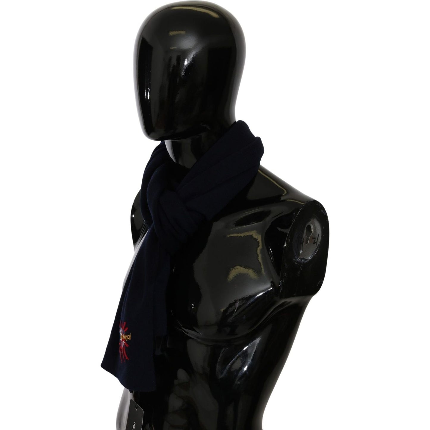 Dolce & Gabbana Blue #DGLovesLondon Wrap Shawl Wool Scarf Wool Wrap Shawls