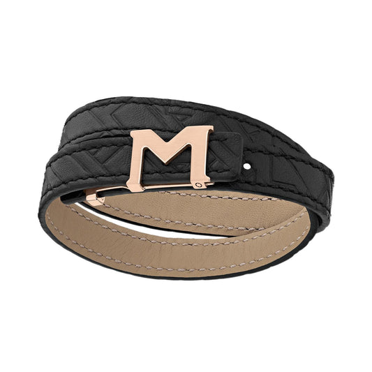 MONTBLANC LEATHER Mod. M LOGO Bracelet,LEATHER GOODS,Unisex