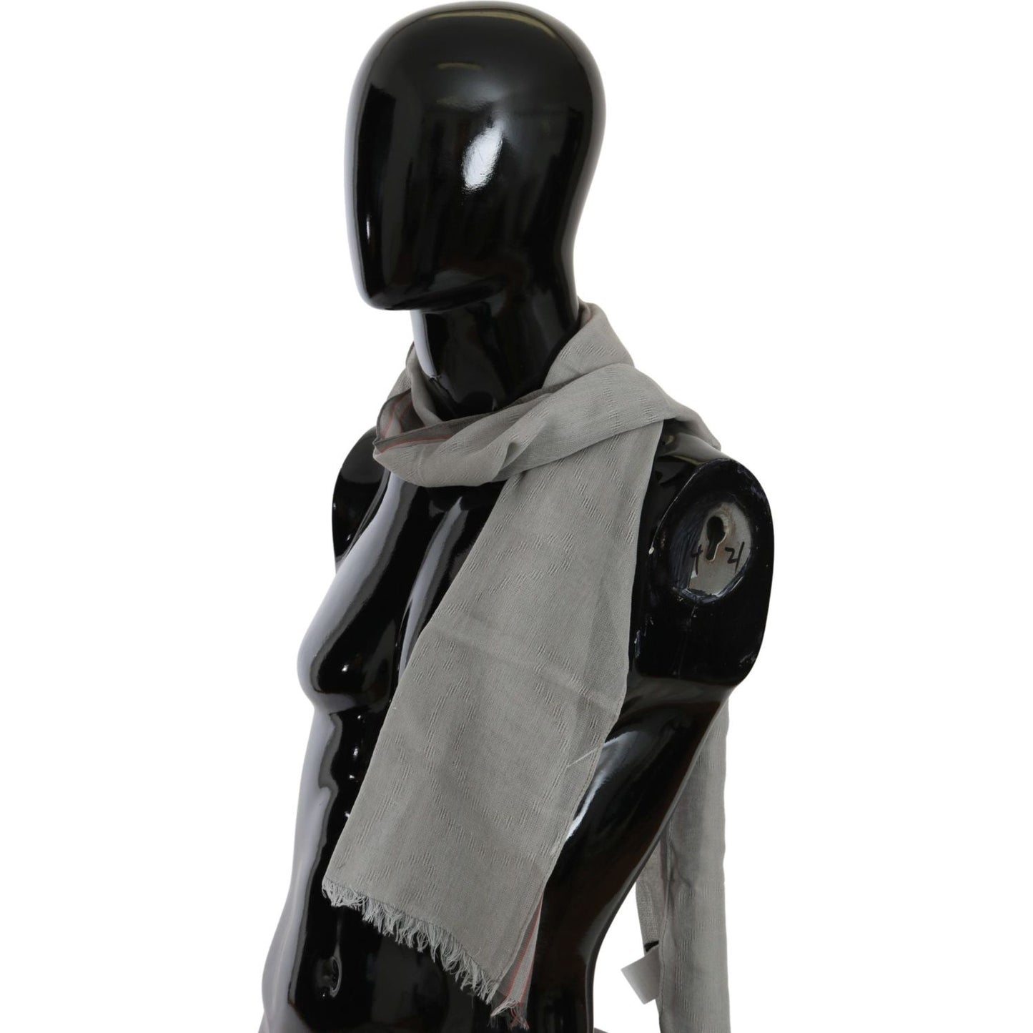 Costume National Gray Fringe Neck Wrap Cotton Scarf 1728,67345645728,Accessories,Costume National,Gray,Material: 100% Cotton,Men,Men - Accessories,New with tags,Scarves - Accessories,Scarves - Men - Accessories,Scarves - Scarves - Accessories