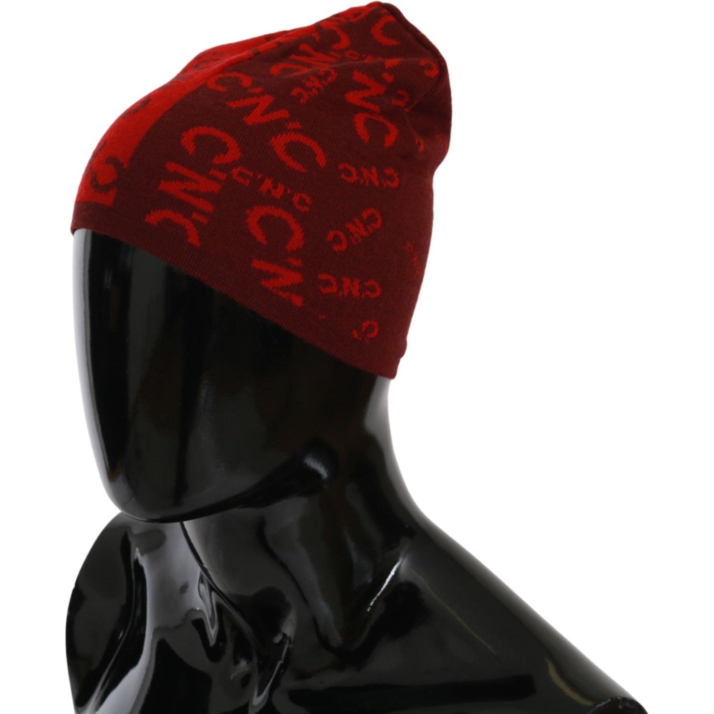 Costume National Red Wool Blend Branded Beanie Hat Beanie Hat
