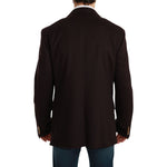 Dolce & Gabbana Bordeaux Cashmere Coat TAORMINA Blazer KOS1722-56