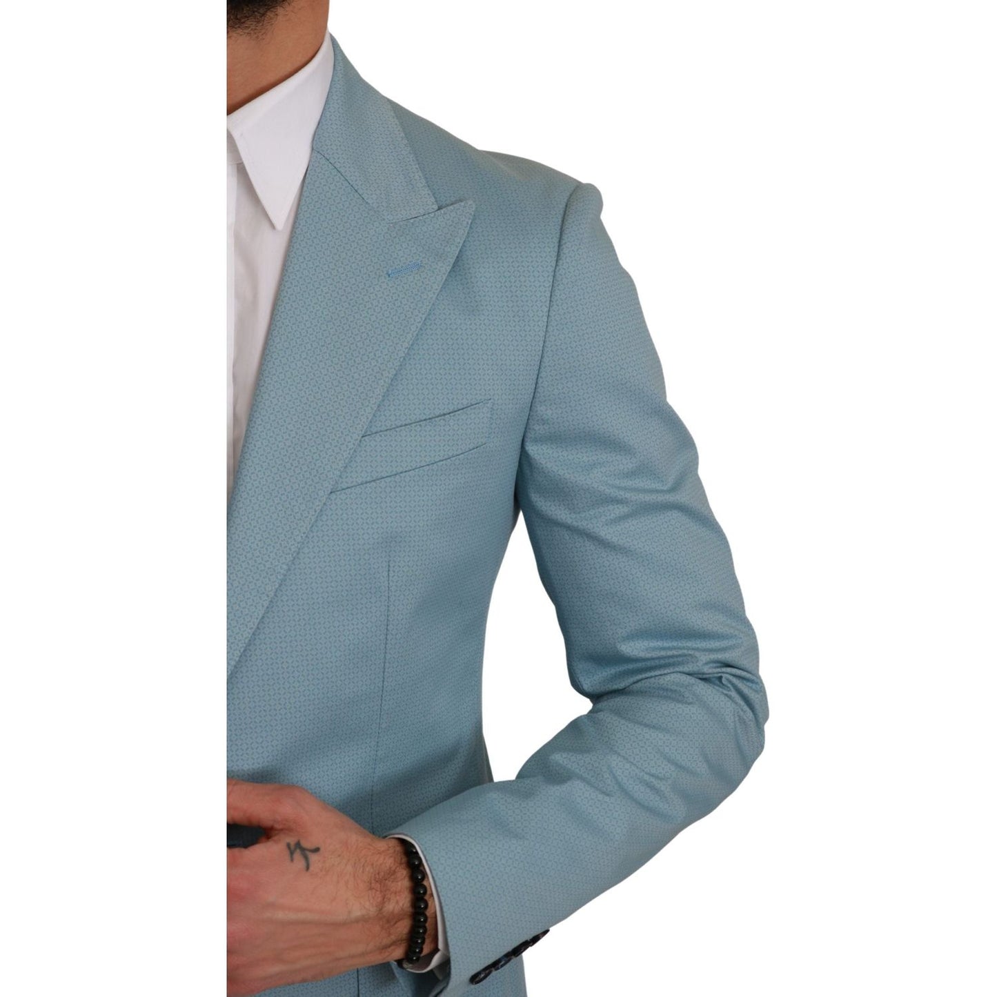 Dolce & Gabbana Blue Slim Fit Coat Jacket MARTINI Blazer 1728,24% Nylon,3% Cotton,5% Elastane,67345645728,Blazers - Men - Clothing,Blazers - Suits & Blazers - Clothing,Blue,Clothing,Dolce & Gabbana,IT48 | M,Material: 68% Rayon,Men,Men - Clothing,New with