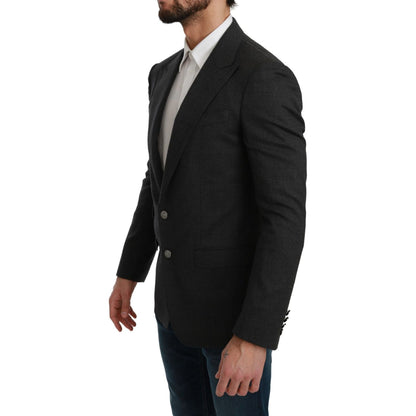 Dolce & Gabbana Gray NAPOLI Slim Fit Jacket Wool Blazer 1728,67345645728,Blazers - Men - Clothing,Blazers - Suits & Blazers - Clothing,Clothing,Dolce & Gabbana,Gray,IT46 | S,Material: 88% Wool 8% Nylon 3% Cashmere 1% Elastane,Men,Men - Clothing,New with t