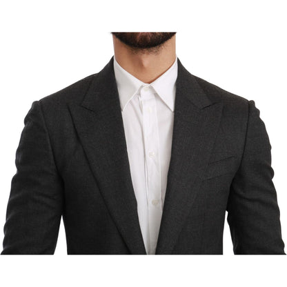 Dolce & Gabbana Gray NAPOLI Slim Fit Jacket Wool Blazer 1728,67345645728,Blazers - Men - Clothing,Blazers - Suits & Blazers - Clothing,Clothing,Dolce & Gabbana,Gray,IT46 | S,Material: 88% Wool 8% Nylon 3% Cashmere 1% Elastane,Men,Men - Clothing,New with t