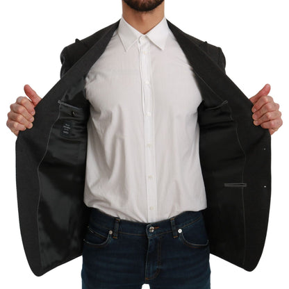 Dolce & Gabbana Gray NAPOLI Slim Fit Jacket Wool Blazer 1728,67345645728,Blazers - Men - Clothing,Blazers - Suits & Blazers - Clothing,Clothing,Dolce & Gabbana,Gray,IT46 | S,Material: 88% Wool 8% Nylon 3% Cashmere 1% Elastane,Men,Men - Clothing,New with t