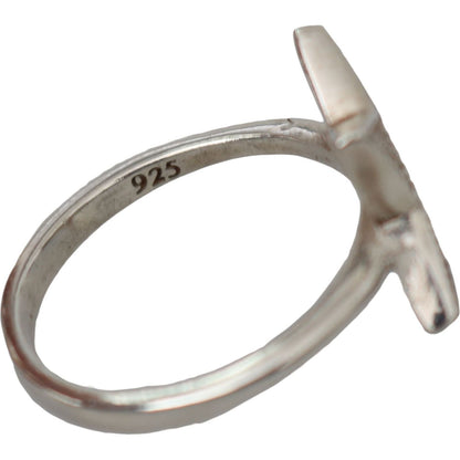 Nialaya Silver Womens Clear CZ Star 925 Ring