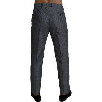 Dolce & Gabbana Gray Formal Dress Trouser Slim Fit Pants Dolce & Gabbana
