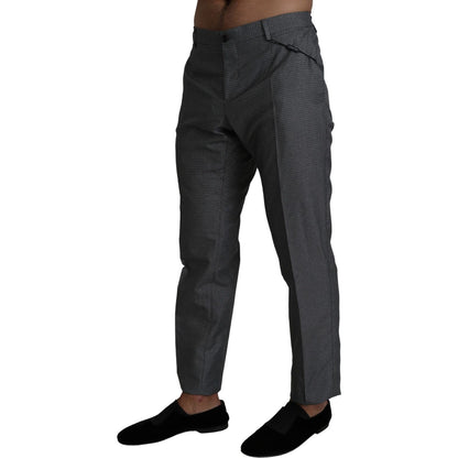 Dolce & Gabbana Gray Formal Dress Trouser Slim Fit Pants Dolce & Gabbana