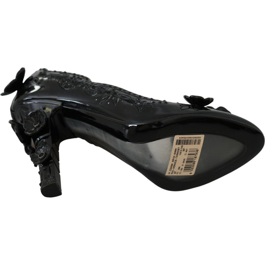 Dolce & Gabbana Enchanting Crystal Cinderella Pumps Dolce & Gabbana Black