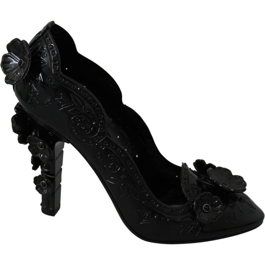 Dolce & Gabbana Enchanting Crystal Cinderella Pumps Dolce & Gabbana Black