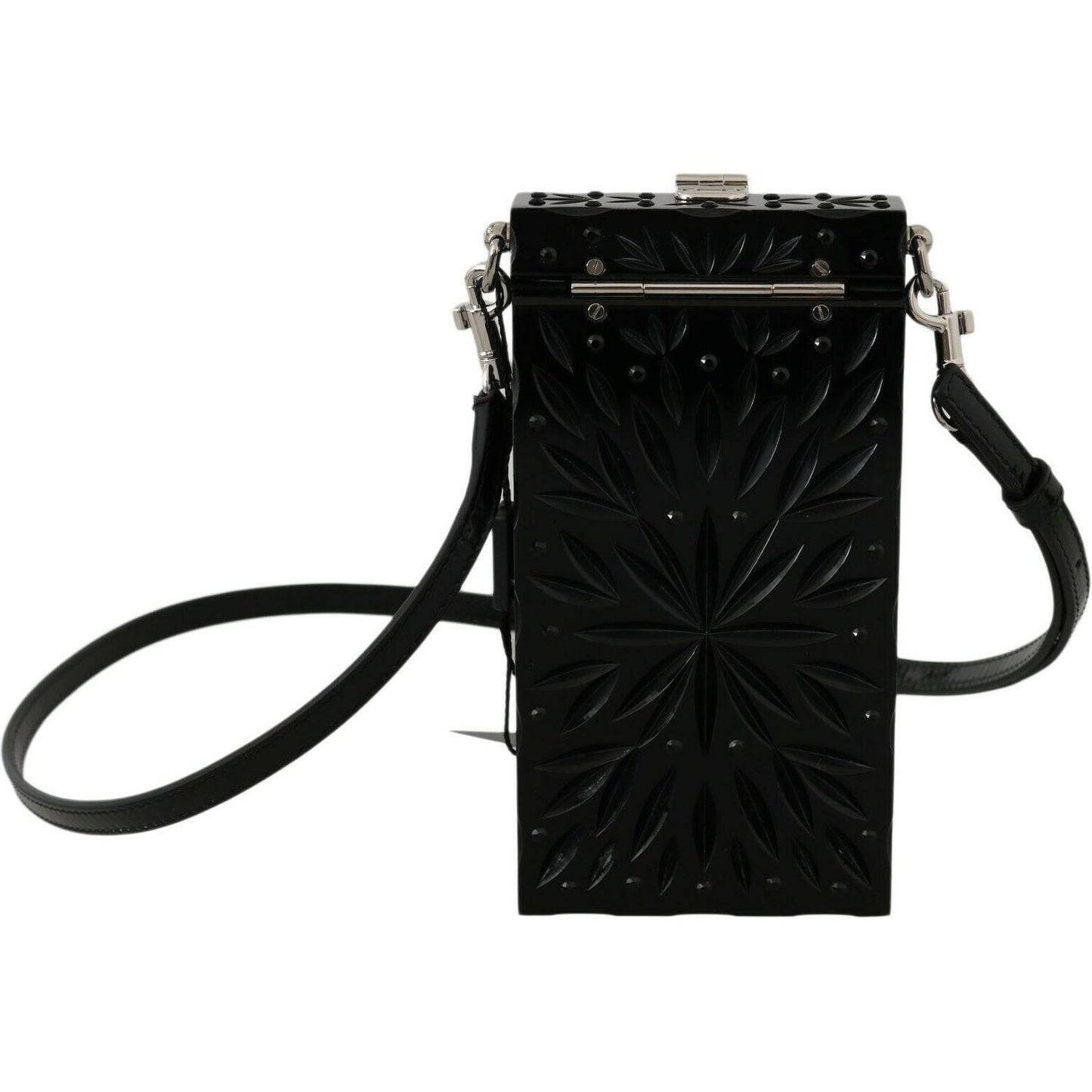 Dolce & Gabbana Black Crystal Plexiglass Cross Cigarette Case Holder Dolce & Gabbana