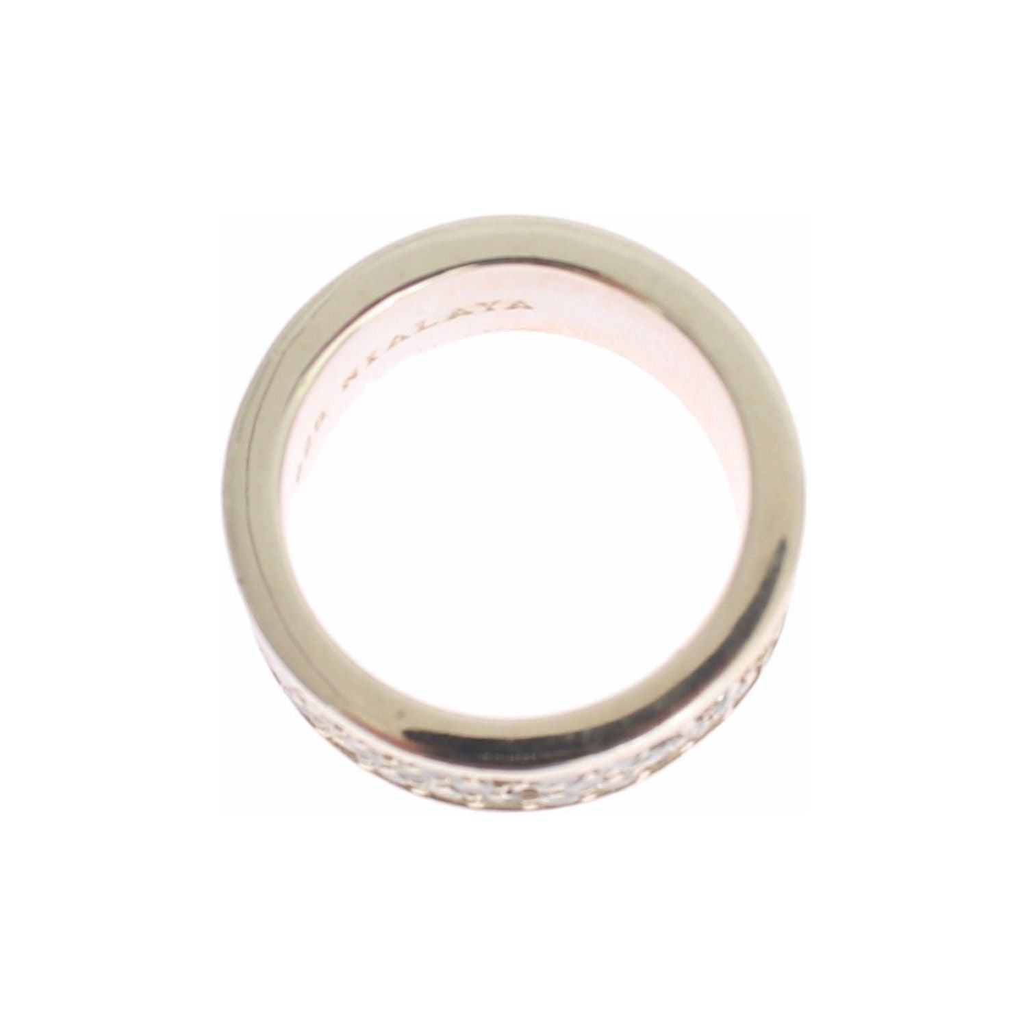 Nialaya Silver Womens CZ 925 Sterling Ring