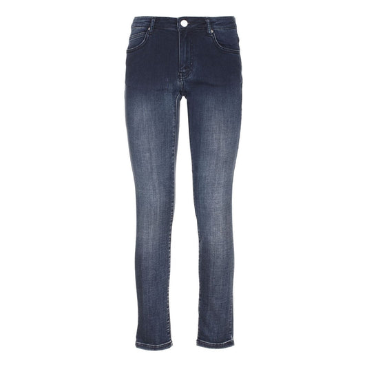 Maison Espin Chic Blue Skinny Sweat Pants for Everyday Elegance Jeans & Pants Maison Espin Dark Slate Gray