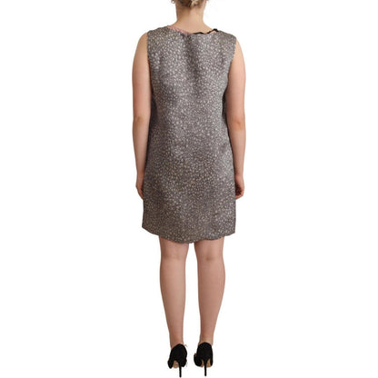 Comeforbreakfast Gray Sleeveless Shift Knee Length Dress 1728,67345645728,Clothing,Comeforbreakfast,Dresses - Clothing,Dresses - Women - Clothing,Gray,IT42|M,IT44|L,Material: 100% Silk,Midi - Dresses - Clothing,New with tags,Sleeveless - Dresses - Clothin