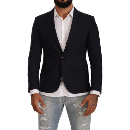 Domenico Tagliente Black Single Breasted One Button Suit Jacket
