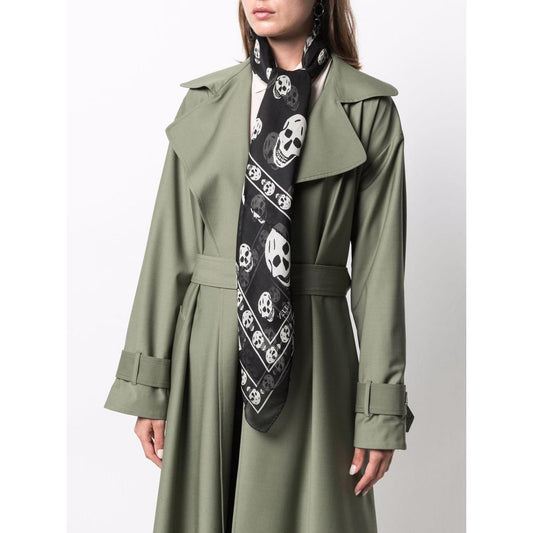 Alexander McQueen Scarfs Black Scarves Hats & Gloves Alexander Mcqueen Light Gray
