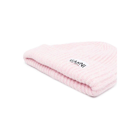 GANNI Hats Lilac Scarves Hats & Gloves Ganni Misty Rose