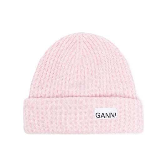 GANNI Hats Lilac Scarves Hats & Gloves Ganni Misty Rose
