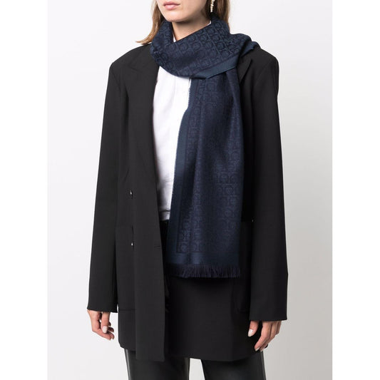 Ferragamo Scarfs Blue Scarves Hats & Gloves Ferragamo Dark Slate Gray