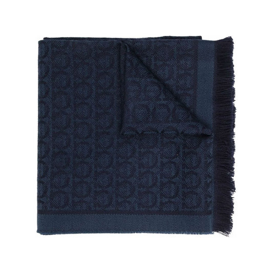 Ferragamo Scarfs Blue Scarves Hats & Gloves Ferragamo Dark Slate Gray