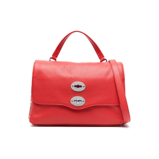 Zanellato Postina small bag in hammered leather Handbag Zanellato Firebrick