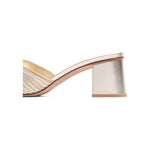 Valentino Garavani Vlogo Signature Metallic Slide Sandal With Cornely Embroidery 60mm WS0HA6XTQBJ1-P25