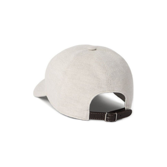 Brunello Cucinelli Hats Beige Scarves Hats & Gloves Brunello Cucinelli Light Gray