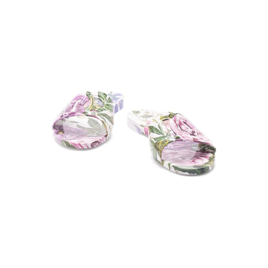 Dolce & Gabbana floral-print slides Sandals Dolce & Gabbana Light Gray