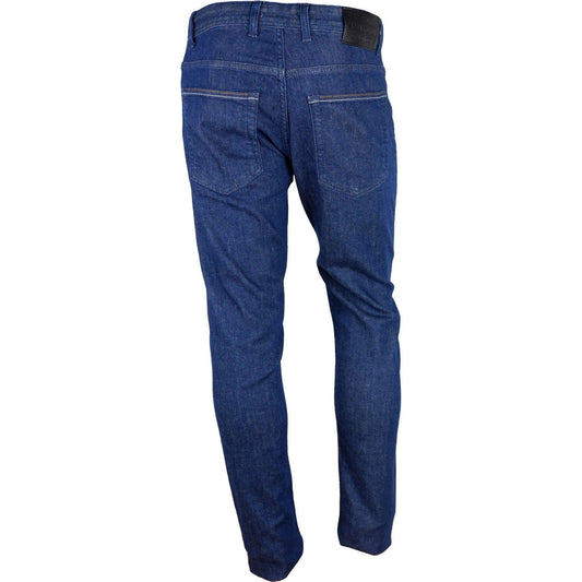 Aquascutum Dark Blue Cotton Men Jeans Aquascutum Dark Slate Gray