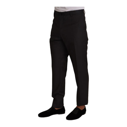 Dolce & Gabbana Gray Wool Formal Tuxedo Trouser Dress Pants Dolce & Gabbana