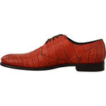 Dolce & Gabbana Orange Exotic Leather Dress Derby Shoes MV4550- 41