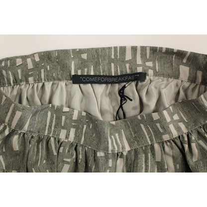 Comeforbreakfast Gray Mini Short A-Line Skirt 1728,67345645728,Clothing,Comeforbreakfast,Gray,M,Material: 100% cotton,Mini - Skirts - Clothing,New with tags,S,Skirts - Clothing,Skirts - Women - Clothing,Women,Women - Clothing