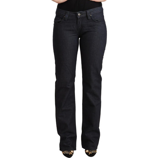 Exte Dark Blue Cotton Stretch Low Waist Straight Denim Jeans 1728,67345645728,Blue,Clothing,Exte,Jeans & Pants - Women - Clothing,Jeans Denim - Clothing,Material: 98% Cotton 2% Elastane,New with tags,Straight-Leg Jeans - Jeans Denim - Clothing,W27,W29,Wom