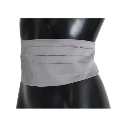 Dolce & Gabbana Gray Waist Belt Silk Cummerbund 1728,67345645728,Accessories,Belts - Accessories,Cummerbund - Men - Accessories,Dolce & Gabbana,Gray,High-Waist Belts - Belts - Accessories,IT48 | M,Material: 100% Silk,Men,Men - Accessories,New with tags