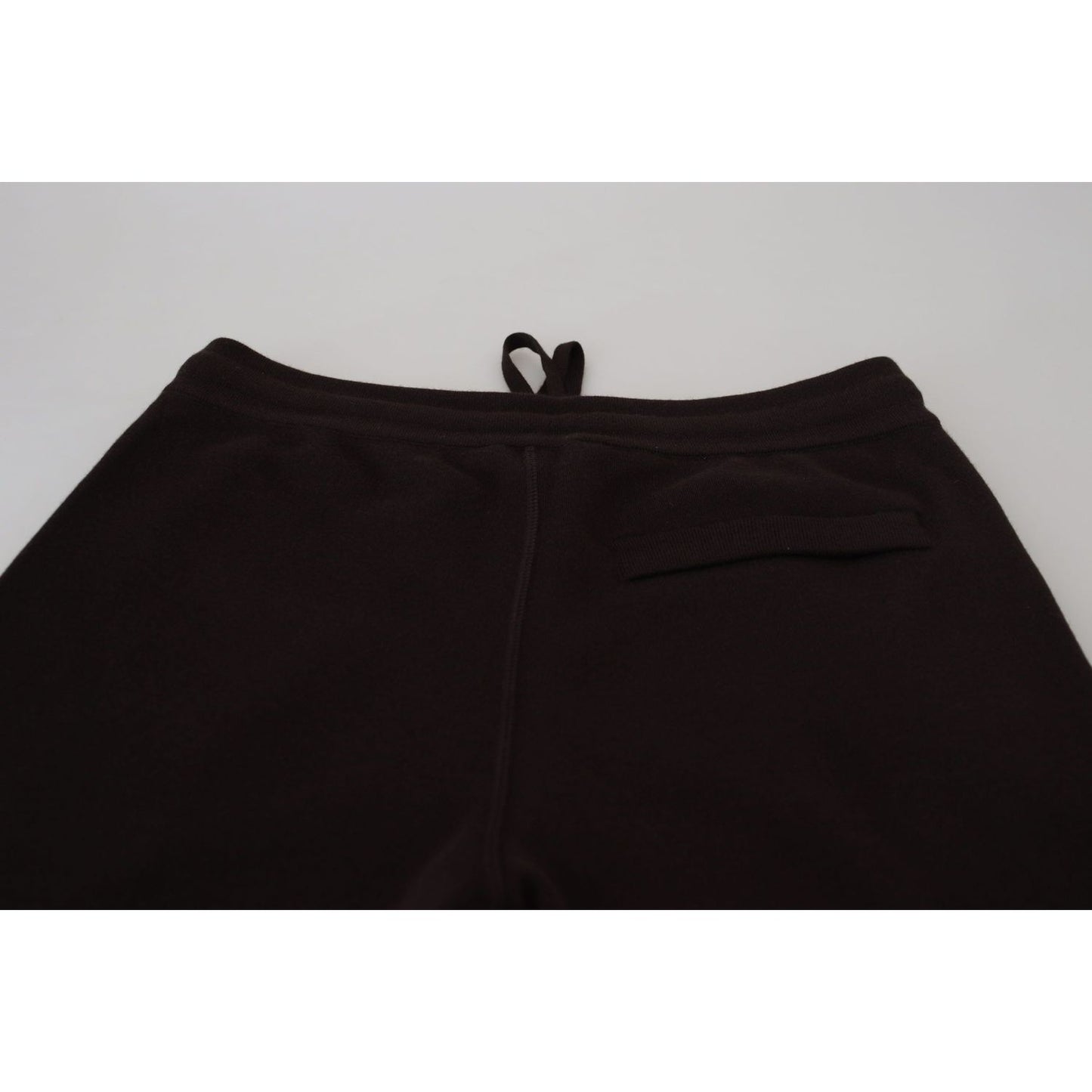 Dolce & Gabbana Brown Cashmere Trousers Bottoms Drawstring Pants Dolce & Gabbana