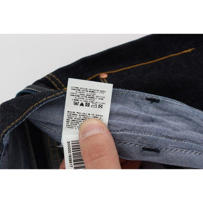 Acht Blue Cotton Regular Straight Fit Jeans