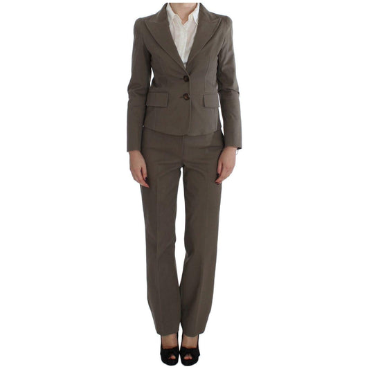 BENCIVENGA Beige Wool Cotton Suit 1728,20% Cotton,67345645728,Beige,BENCIVENGA,Clothing,IT40 | M,IT48 | XL,Material: 80% Wool,New with tags,Suits & Blazers - Clothing,Suits & Blazers - Women - Clothing,Two-Piece Suits - Suits & Blazers - Clothing,Women,Wo