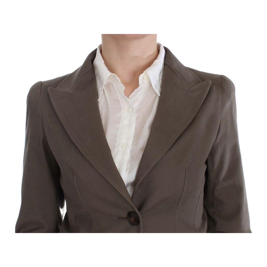 BENCIVENGA Beige Wool Cotton Suit