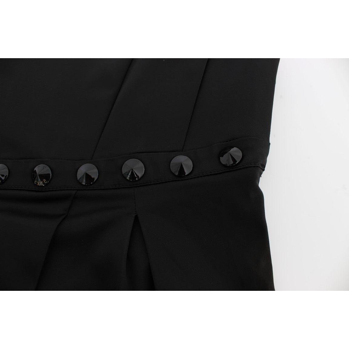 Exte Black Tank Party Evening Top Blouse 1728,4% Elastane,41% Cotton,67345645728,Black,Clothing,Exte,IT40|S,Material: 55% Acetate,New with tags,Suits & Blazers - Women - Clothing,T-Shirts - Clothing,Tank Tops - T-Shirts - Clothing,Women,Women - Clothing