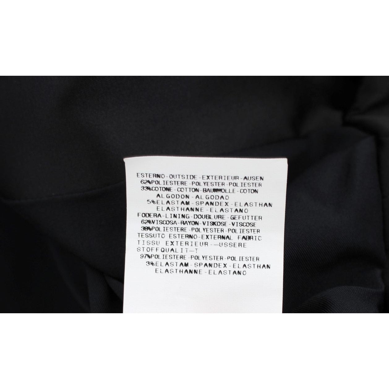 Exte Black Stretch Single Breasted Blazer Jacket